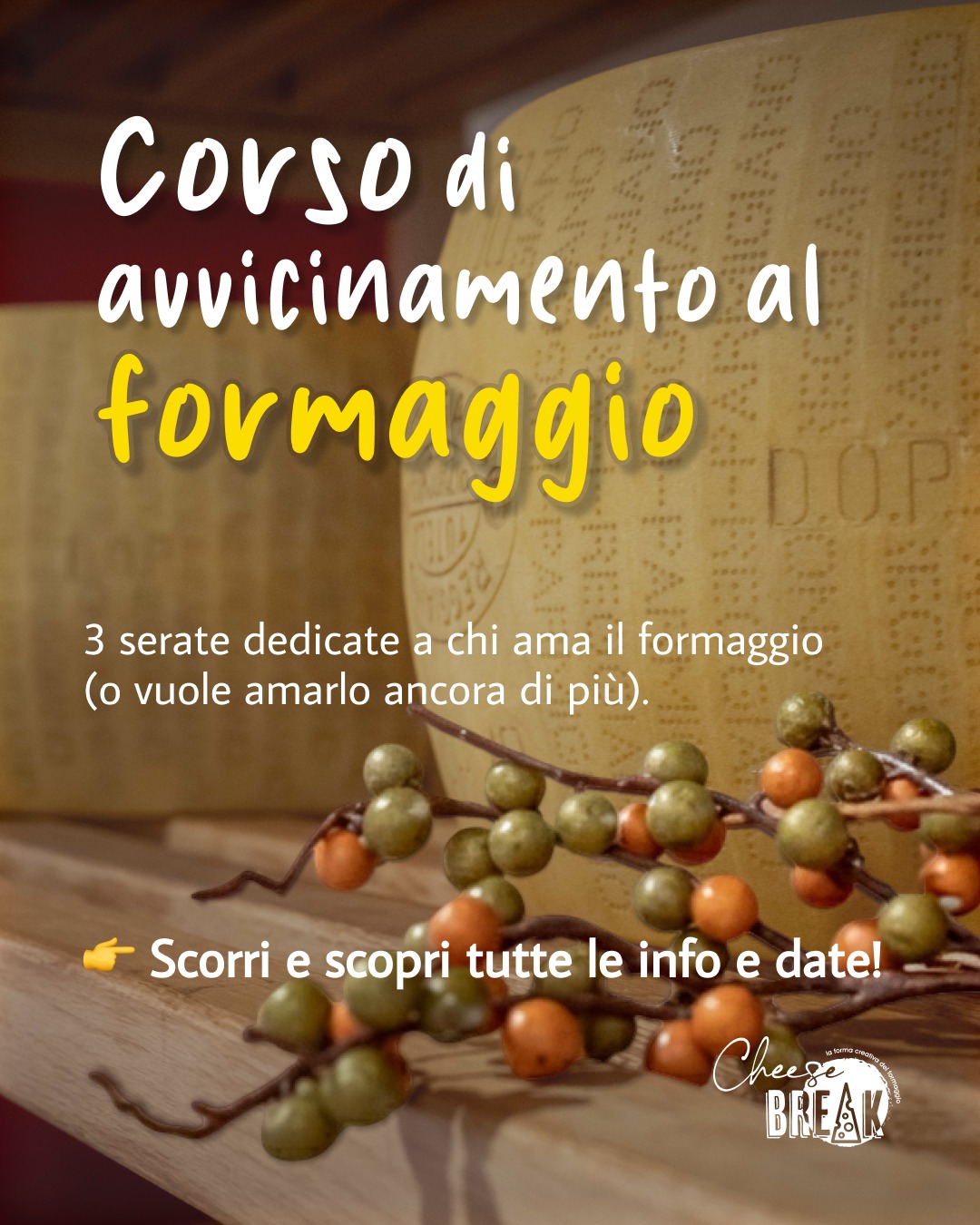 CORSO DI AVVICINAMENTO AL FORMAGGIO